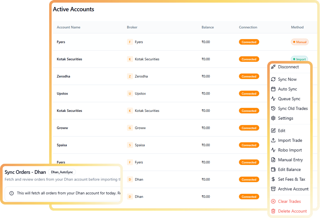 Auto Sync Brokers Card 1